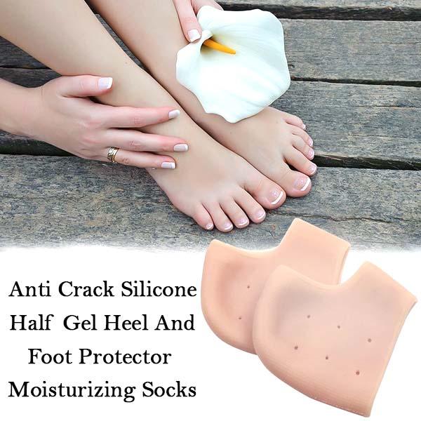 1475 Anti Crack Silicone Half Gel Heel And Foot Protector Moisturizing Socks - SkyShopy 1475 Anti Crack Silicone Half Gel Heel And Foot Protector Moisturizing Socks - SkyShopy